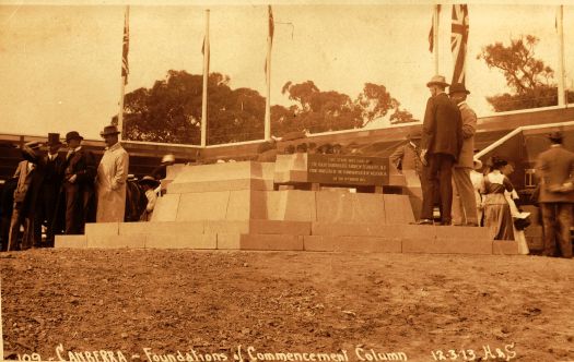 Foundations of Commencement Column, Canberra Day 12 March 1913