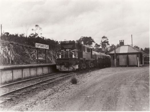 Goods train at Captains Flat station