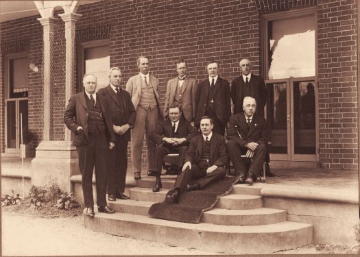 Politicians including WM Hughes, GJ Pearce, Minister for Health at Government House