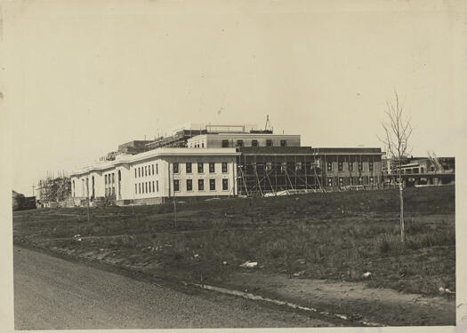 Parliament House during construction