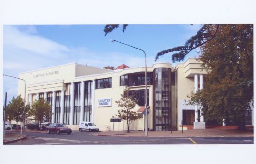 Capitol Cinema building in Manuka from Fureaux Street. 