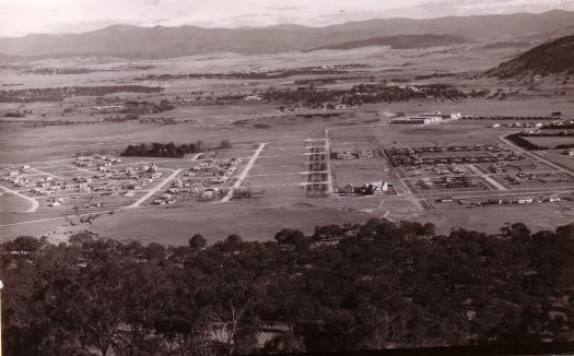 View from Mt Ainslie over Reid, Hotel Ainslie to City.