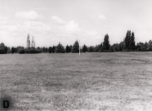 Possibly the site of King George V statue in front of Parliament House to Black Mountain (x3).  Site marked by pole.