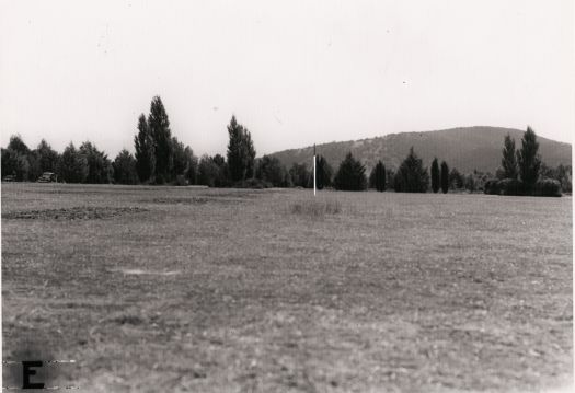 Possibly site of King George V statue in front of Parliament House looking east