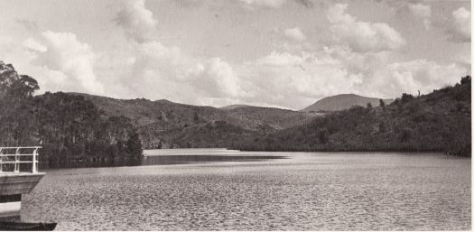 Cotter Dam - view upstream from dam wall