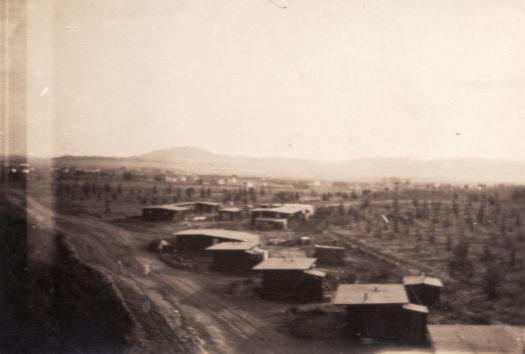 A series of what appear to be workshop buildings possibly at Kingston.