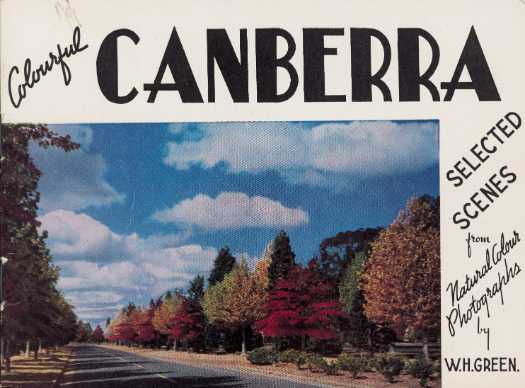 Souvenir Canberra Folder. 13 colour photographs by W.H. Green. All images scanned.