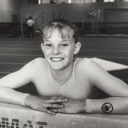 AIS gymnast at, Bruce - Salli Wills age 14