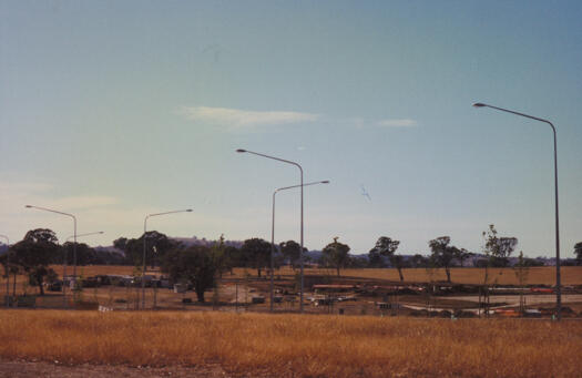 Foundations of Gungahlin Marketplace taken from Anthony Rolfe Avenue