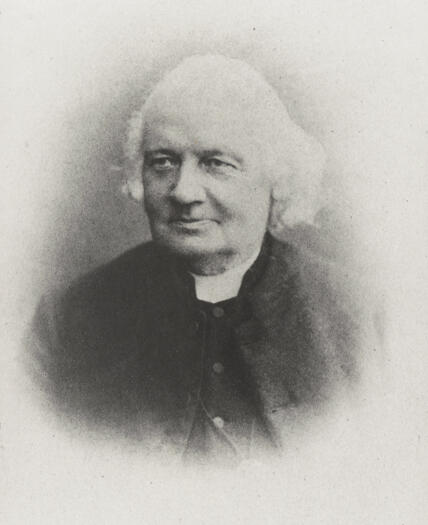 Portrait of Rev Charles Colson from Great Hormead in England who presented a Church of England prayer book to William and Mary Ginn before their departure for NSW