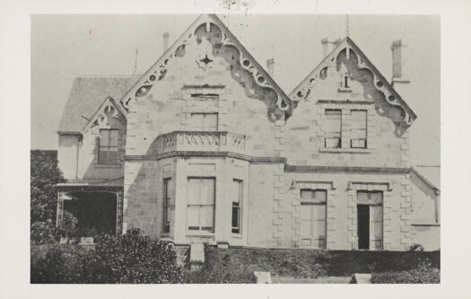 Gothic Revival addition to the original single storey building.