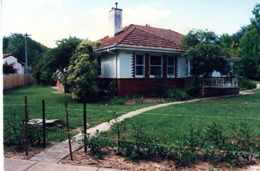 Original brick rendered house probably in Reid